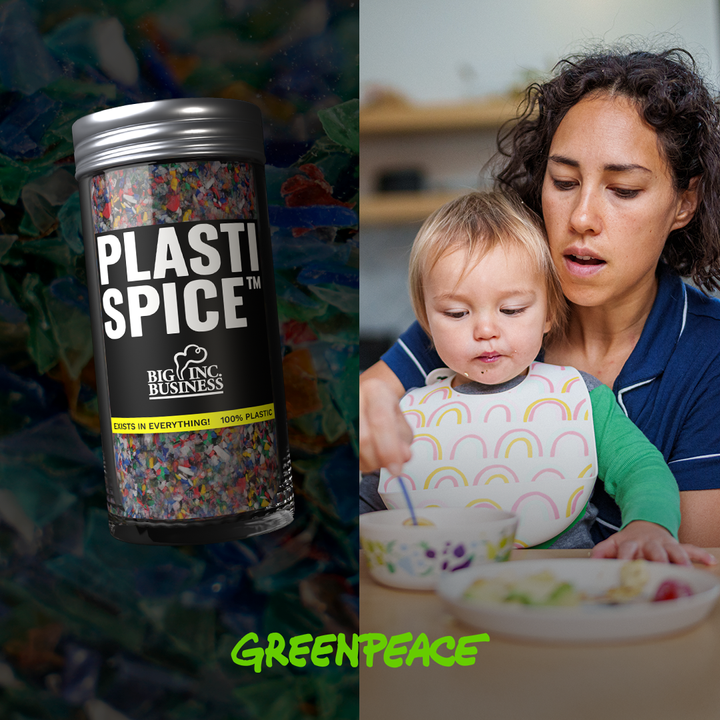 PlastiSpice er en fiktiv krydderiblanding udviklet af Greenpeace i samarbejde med First Lady Agency. Produktet fungerer som en samtalestarter og skal sætte fokus på, hvor vigtig en international plastikaftale er for vores fremtid.