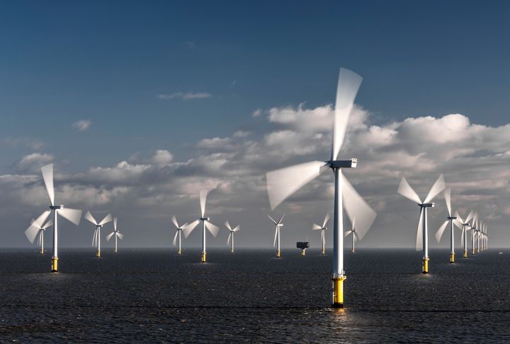 Offshore vindmølleparken Gunfleet Sands i Nordsøen
