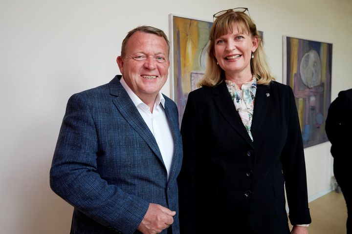 Statsminister Lars Løkke Rasmussen og divisionsdirektør Annette Vindstrup, COOR