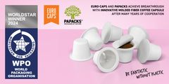100-Million Coffee Capsule Deal: PAPACKS and EURO-CAPS Conquer the Market with Plastic-Free Innovation and Win the Prestigious WorldStar Packaging Award (c) PAPACKS 2024