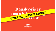 Danish Crown blev dømt efter Markedsføringsloven, som netop er den jura, Forbrugerombudsmanden om nogen besidder specialviden om. Alligevel afvistes sagen, og formentlig derfor slap DC for en stor bødestraf. Billede: Kampagne fra Greenpeace
