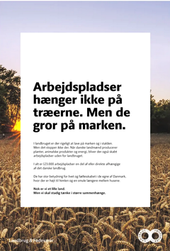 Landbrug & Fødevarers reklamekampagne med helsides annoncer i dagbladene op til offentliggørelsen af "Aftale om et grønt Danmark"