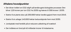 Hovedpunkterne vedrørende natur og biodiversitet i Aftale om et Grønt Danmark.