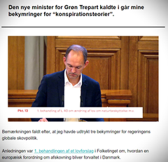 Den nye minister for Grøn Trepart Jeppe Bruus kalder MF-bekymringer for afskovning for “konspirationsteorier”.