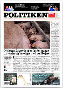 John Haugegaards foredrag landede på forsiden af Politiken.