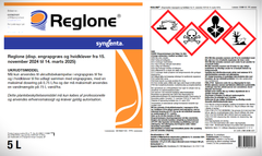 Reglone distribueres af Syngenta Nordics, en virksomhed i Syngenta Group, der er en af verdens førende landbrugsvirksomheder med 48.000 medarbejdere i over 100 lande og med to hovedtyper af produkter: Plantebeskyttelse og udsæd. Syngenta Group har hovedsæde i Shanghai, Kina, mens det administrative hovedkontor er placeret i Basel, Schweiz, med yderligere lokationer i Chicago og Tel Aviv. Syngenta AG blev grundlagt i 2000 i Schweiz, men overtaget af China National Chemical Corporation (ChinaChem) i 2015, som er en kinesisk statsejet virksomhed. Kilde: Wikipedia.