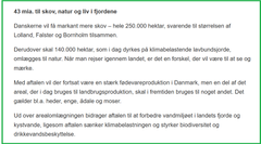 Indholdet af den politiske vision "Aftale om et grønt Danmark" fra juni 2024 vedrørende udtagning af landbrugsjord.