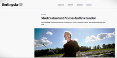 Landmanden Søren Wiuff kom i 2015 for skade at markedsføre sig som ”hofleverandør” af sine sprøjtede grøntsager til den Michelin-dekorerede københavnerrestaurant Noma. Det var ikke helt sandt, ifølge restaurantens pressetalsmand Simon Bursche. Skærmbillede fra Berlingske.