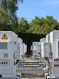 BESS anlæg, opsat og tilmeldt af Co2Pro til systemydelser