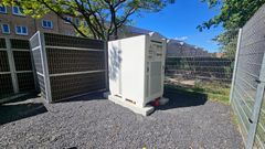 Boligforeningens BESS-anlæg.