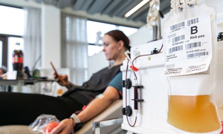 Bloddonor, der giver plasma