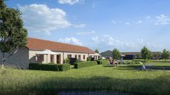 På de tre grunde skal nu opføres 132 nye kvalitetsrækkehuse med DGNB Guld-certificering til udlejning.