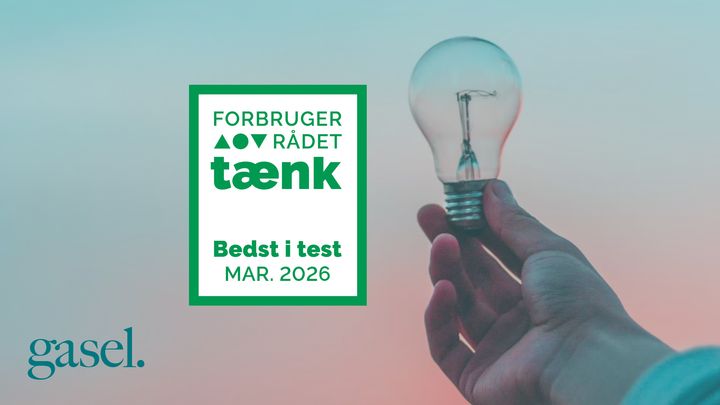 Energi Fyns brand Gasel vinder Bedst i Test i Forbrugerrådet Tænks seneste test af elselskaber
