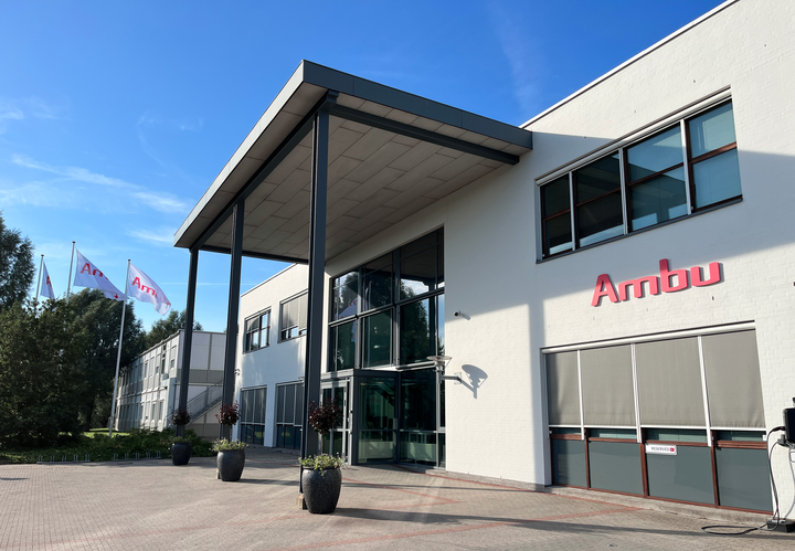 Photo of Ambu's corporate headquarters in Denmark