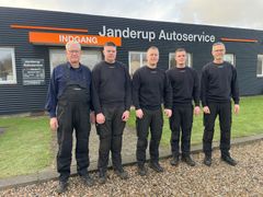 De ansatte hos Janderup Autoservice