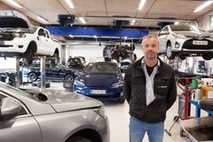 Jørn Bonde på værkstedet