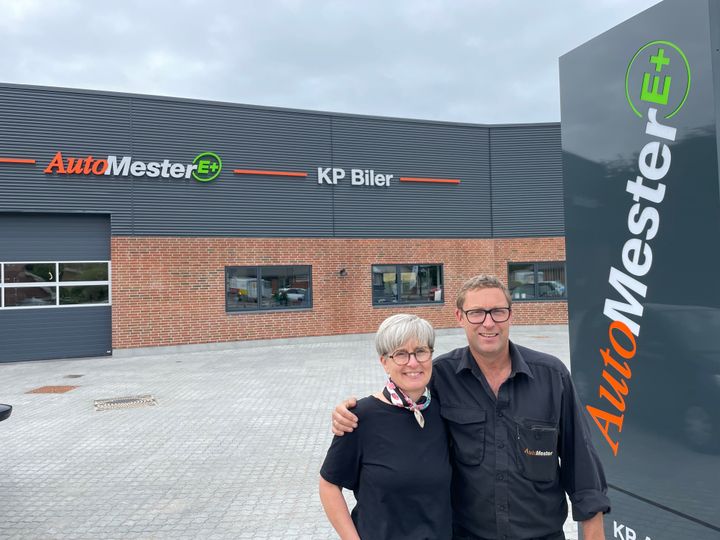 Anette og Claus Pedersen, indehavere af KP Biler