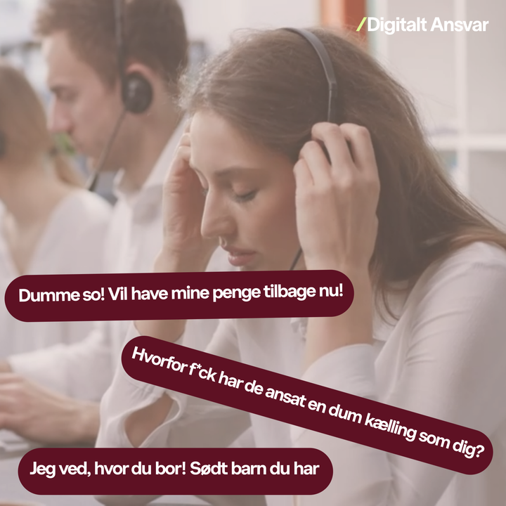 Flere privatansatte oplever digital chikane fra fx kunder, som bl.a. kan være hadefulde kommentarer, trusler eller afpresning.