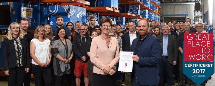 Lindab har længe arbejdet målrettet med medarbejdertrivsel. Certificeringen fra Great Place to Work er en blåstempling af den indsats og et skridt mod det ambitiøse mål om at være blandt landets bedste arbejdspladser i 2020.