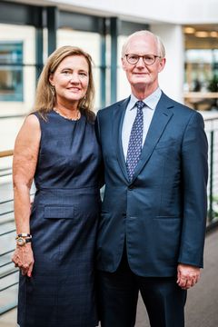 Hans Bøgh-Sørensen med sin hustru og med-stifter af Orifarm, Birgitte Bøgh-Sørensen.