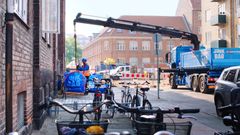 Junkbusters lyseblå vogne, containere og junkbags anvendes til alle former for affald og er let genkendelige i bybilledet