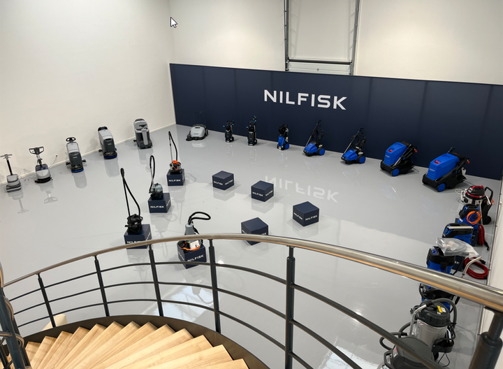 Nilfisks nye showroom i Løsning, nord for Vejle.