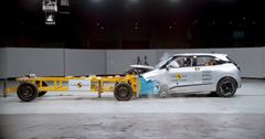 Crashtest af hvid Dongfeng Box