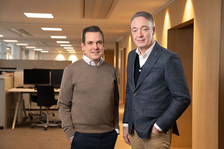 Peter Lange, driftsdirektør i KFI og René Nygaard, direktør i IQ Energy