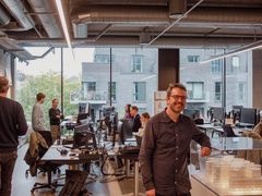 Jakob Suenson Schou på tegnestuen på Arkitemas kontor i Carlsbergbyen