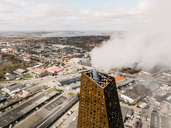 Kraftvarmeværket i Roskilde, der producerer energi ud af restaffald.
