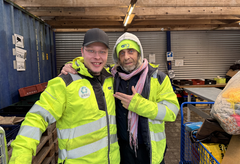 Ricki og Kim arbejder i ARGOs genbrugsbutik Gensalg, som er en del af genbrugspladsen i Køge.