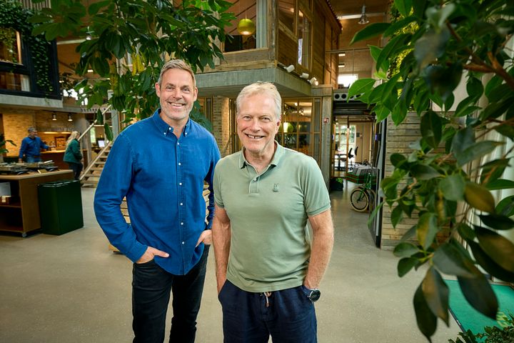 Tschernings nye Bæredygtigheds- og udviklingschef, Anders Strange Sørenssen og Tschernings CEO, Søren Tscherning