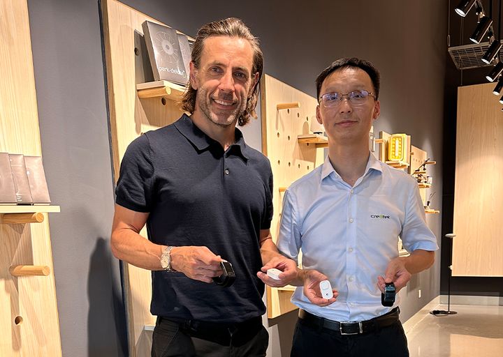 Fra venstre: Cristiano Cairo, CCO for Pison Technology, og Yilin Pei, CEO for Cre8tek China.