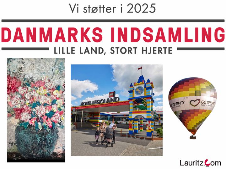 Se de mange auktioner til fordel for Danmarks Indsamling 2025 hos Lauritz.com