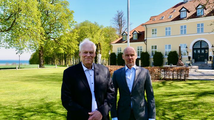 Ib Henrik Rønje og Jakob Dupont ved Lyngebækgaard