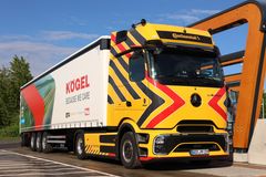 Mercedes-Benz eActros er med knap 19 % af den samlede bestand den næstmest udbredte ellastbilmodel i Danmark