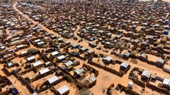 Flygtningebosættelsen Aboutengue, som ligger i det østlige Tchad nær grænsen til Sudan, er en af flere lejre oprettet for at huse flygtninge fra konflikten i Sudan.