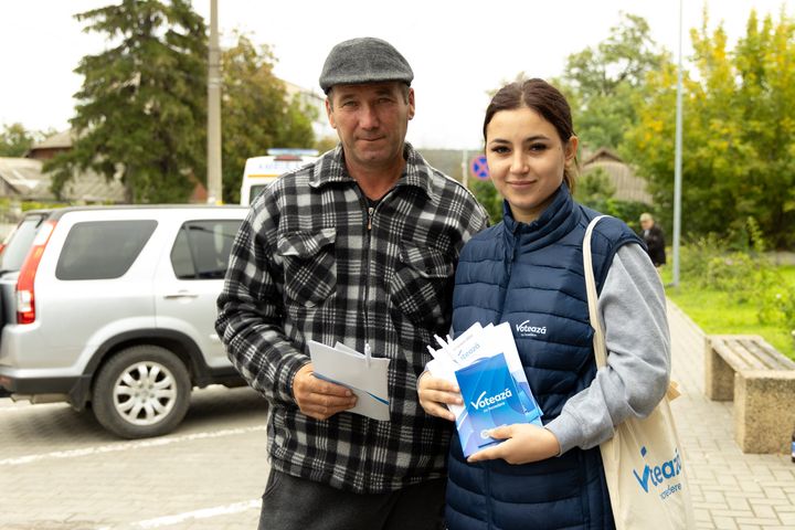 Informationskampagne før præsidentvalget i 2024. Foto: UNDP Moldova