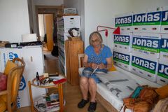 Mjølnerparken - flytning. Lisbeth Saugmann -  beboer i seniorbofællesskabet Midgarden. Foto: Britta My Thomsen