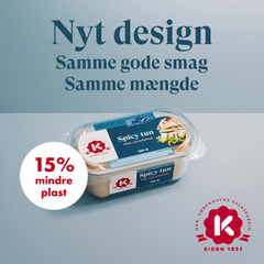 Nyt design, samme gode smag, samme mængde K-Salat
