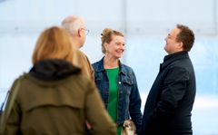Sara Hansen, Vardes borgmester (V), Per Sigaard direktør i Blåbjerg Biogas og Kenneth Hansen, COO i bioCirc