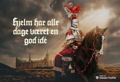 I en ny cykelhjelmskampagne bruger Rådet for Sikker Trafik historien til at minde om, at det altid har været en god ide at beskytte hovedet med en hjelm