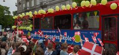 Fejring af Årets Skolepatrulje foregik bl.a. med en hyldesttur i bus gennem København