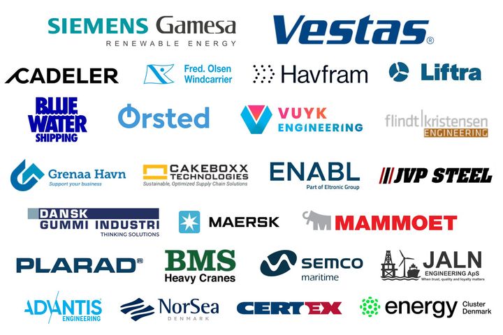 The partnership spans turbine manufacturers and project developers to vessel operators, logistics and port players, as well as specialists in lifting, rigging and engineering.