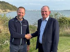 Bent Rasmussen, direktør i Kalundborg Havn, og Mikael Gutman, CEO for APM Terminals Nordic.