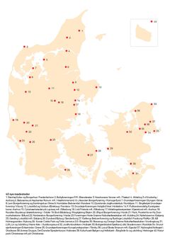 Kort over de 40 nye mødesteder i Vores Sted
