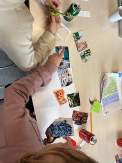 Undervejs er der blevet produceret moodboards på baggrund af elevernes opdagelser