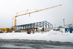 Byggeriet af det nye hovedsæde i Nuuk, marts 2026