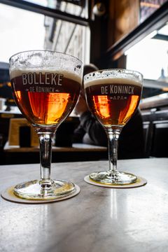 Bolleke øllen fra De Koninck er fast gæst på de fleste værtshuse i Antwerpen