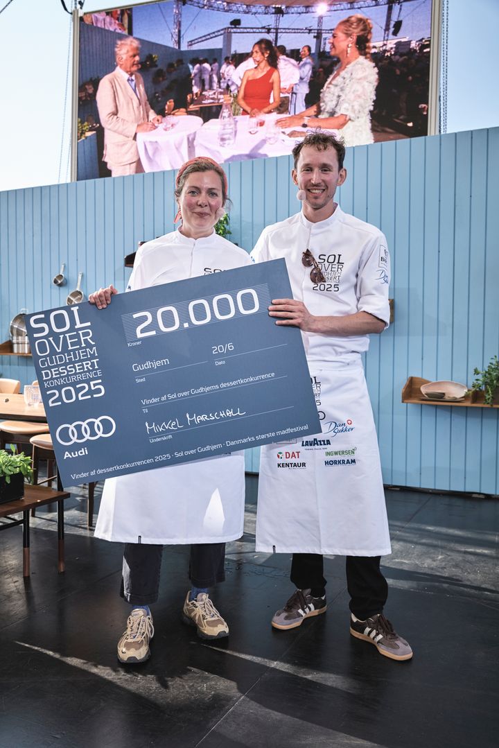 Artur Kazaritski og Freja Krarup vinder Sol over Gudhjems dessertkonkurrence 2025